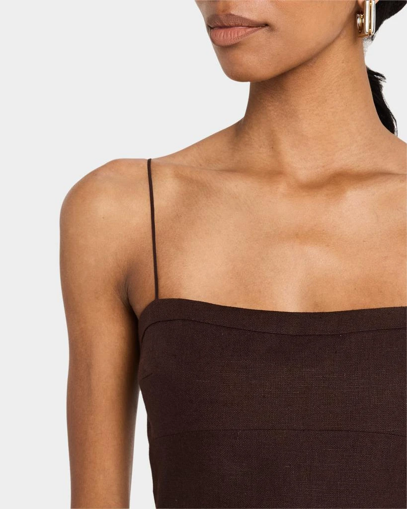 ADAM LIPPES Bex Fitted Linen Top 5