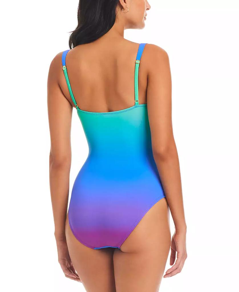 Bleu Rod Beattie Women's Heat Of The Moment Shirred Bandeau One-Piece Swimsuit