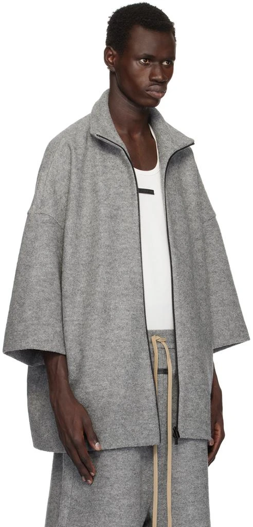 Fear of god Gray Boiled Wool Short Sleeve Jacket 2