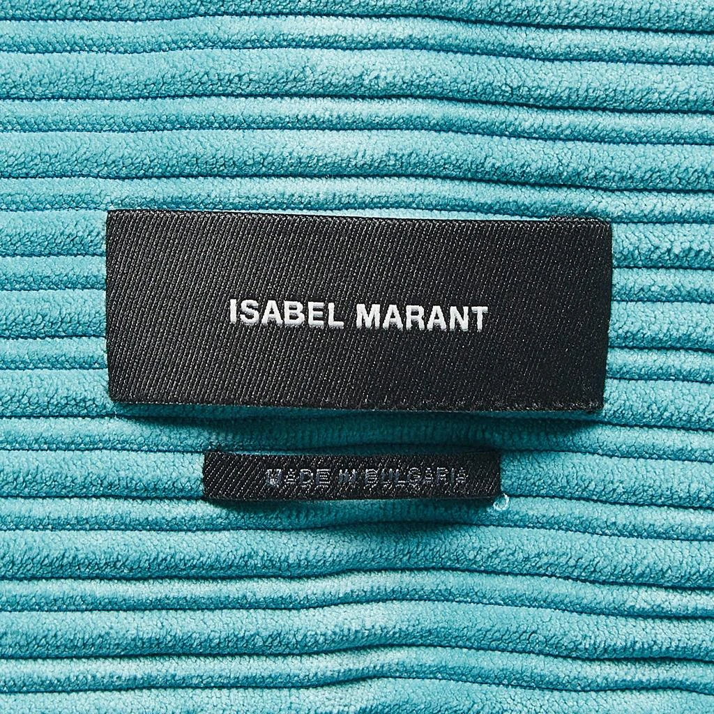 Isabel Marant Isabel Marant Teal Blue Corduroy Madiana Jacket and Melva Skirt Set S/M 4