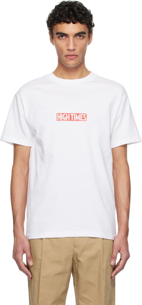 Wacko Maria White High Times Edition Crew Neck T-Shirt