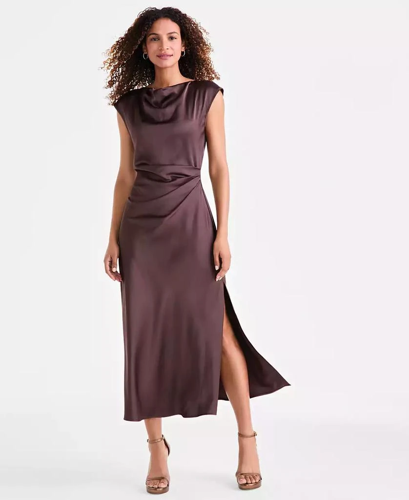 Women's Cap-Sleeve Side-Slit Midi Dress On Sale Now with Up to 40% Off | Discover Exclusive Deals & Savings at BeyondStyle Authentic Sam Edelman dress|women's fashion|dresses with Limited-Time Discounts, Free Women's Cap-Sleeve Side-Slit Midi Dress On Sale Now with Up to 40% Off | Discover Exclusive Deals & Savings at BeyondStyle Authentic Sam Edelman dress|women's fashion|dresses with Limited-Time Discounts, Free