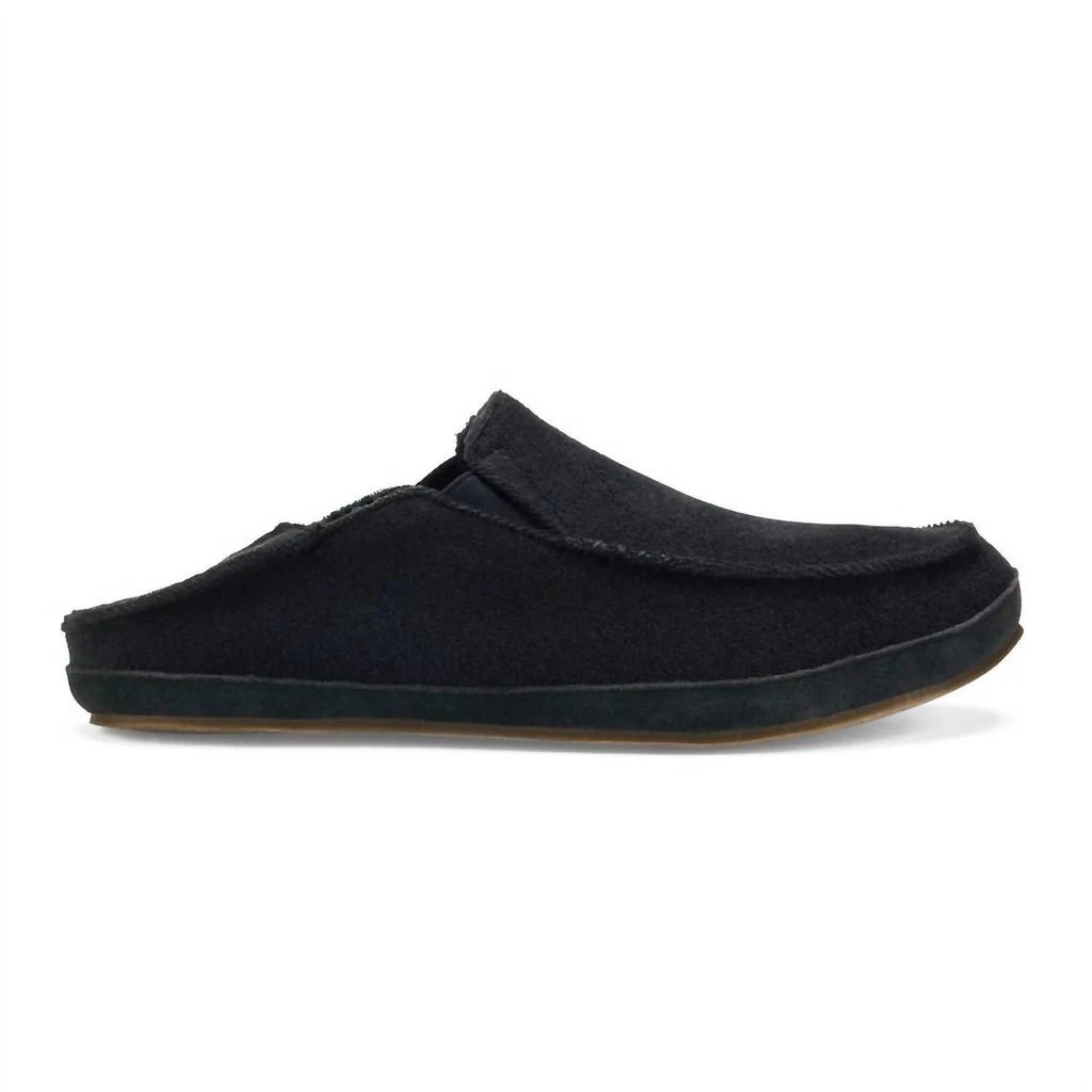 OluKai Mens Moloa Hulu Slippers In Lava Rock 2
