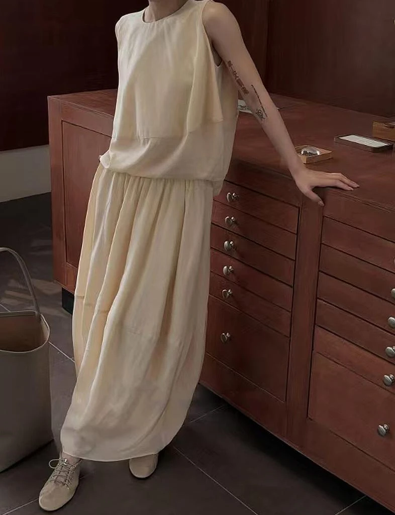 Pixie Market Beige Parachute Skirt -PREORDER 3