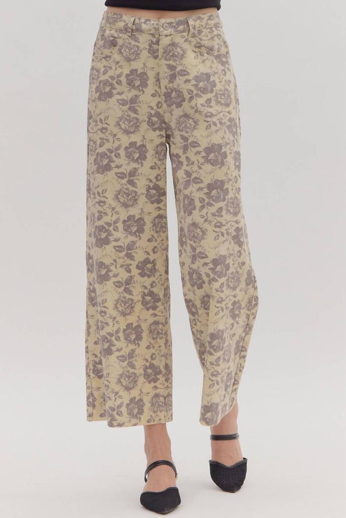 entro Entro - Vintage Rose Ankle Pants