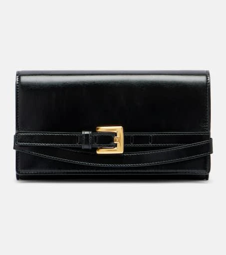 Balmain Shuffle Micro leather wallet on chain 1