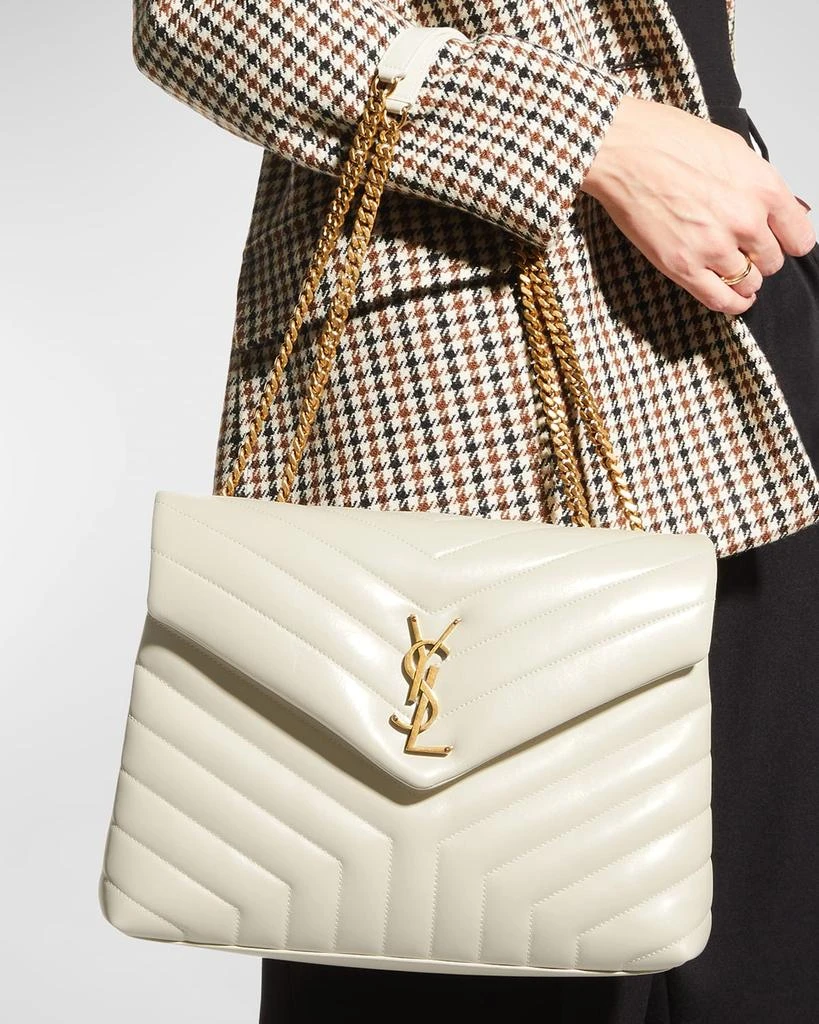 Yves Saint Laurent Loulou Medium YSL Shoulder Bag in Quilted Leather 3