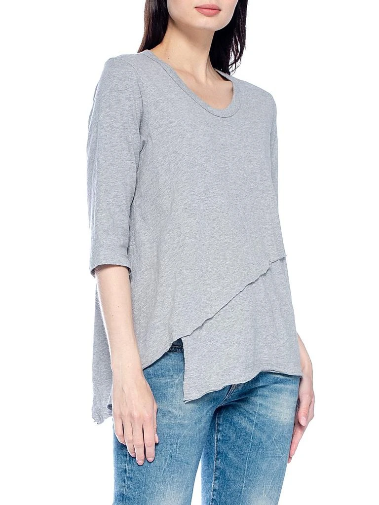 Wilt Three-Quarter Sleeve Cross Over Hem Shirt 5
