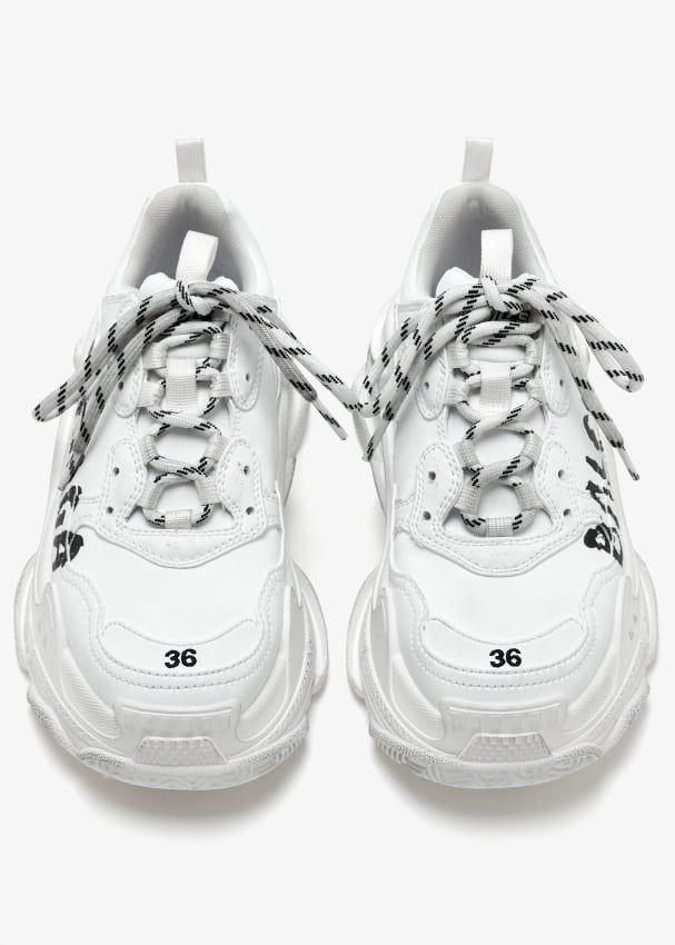 Balenciaga TRIPLE S PAINT LOGO SNEAKER - Casual Shoes
