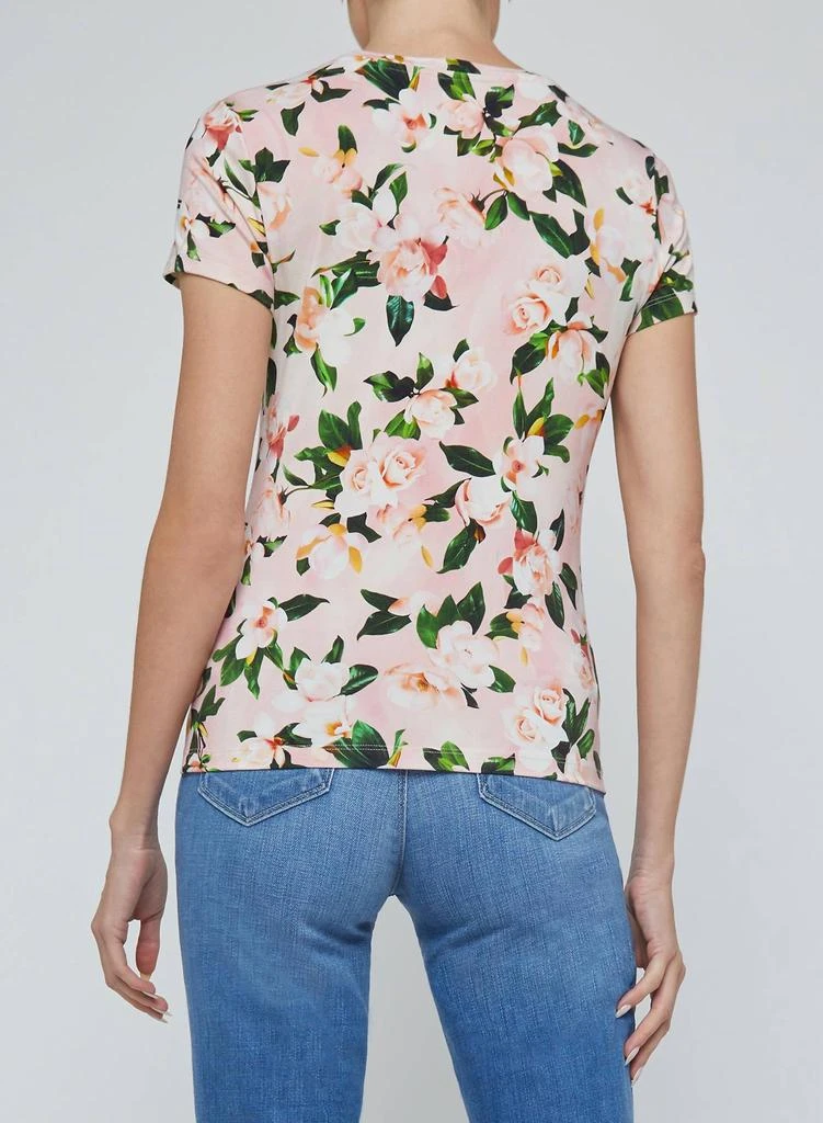 L'Agence L'Agence - Ressi Short Sleeve Rose Print Tee 2
