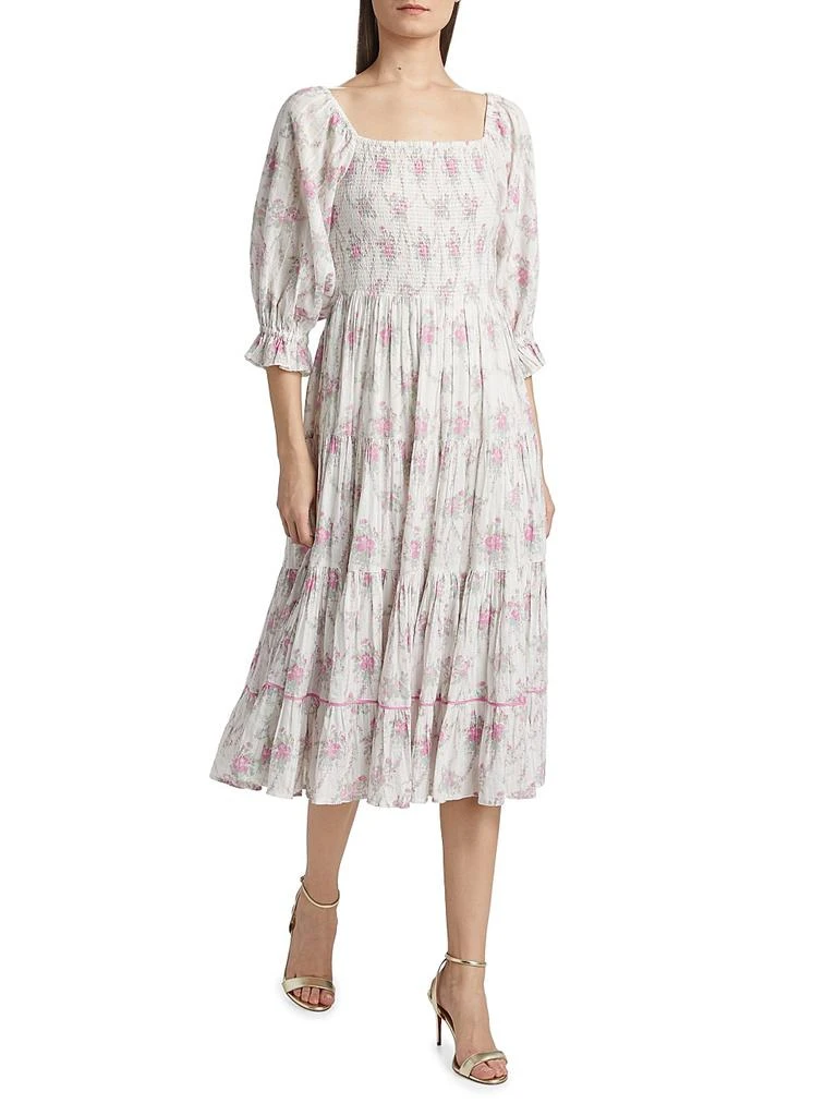 LOVESHACKFANCY Victorian Rigby Floral Dress 2