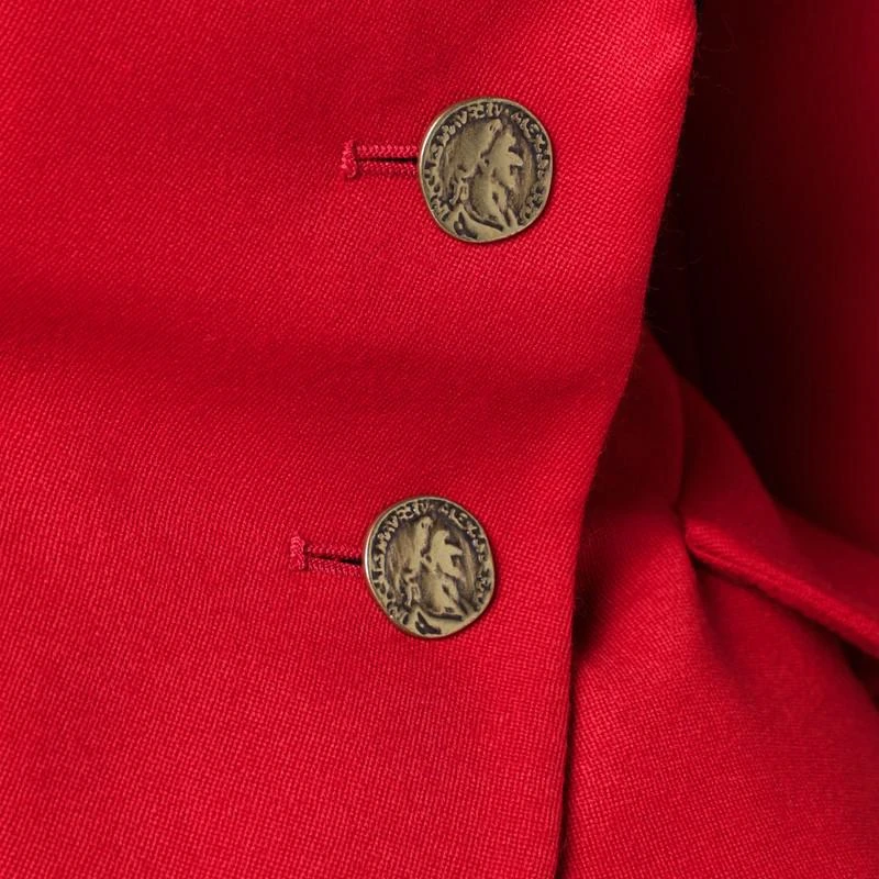 Vivienne Westwood Stormy red asymmetrical wool jacket 4