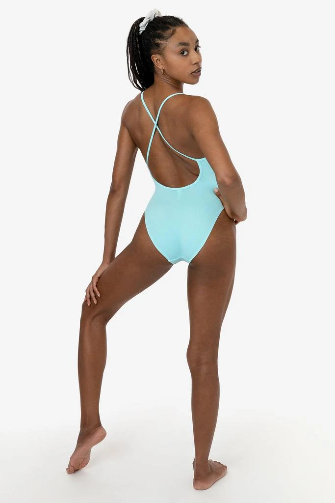 Los Angeles Apparel B308GD - Garment Dye Spaghetti Ruched Front Crossback Bodysuit 11
