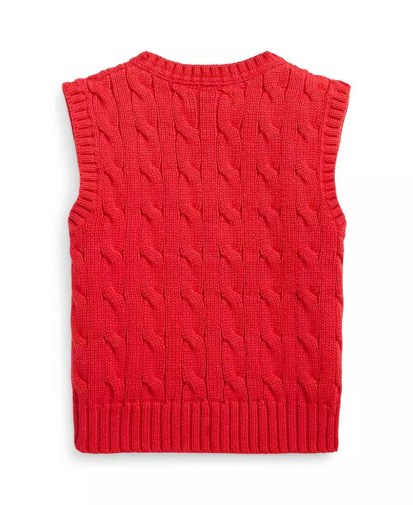Ralph Lauren Baby Boys Cable Knit V-neck Sweater Vest 2