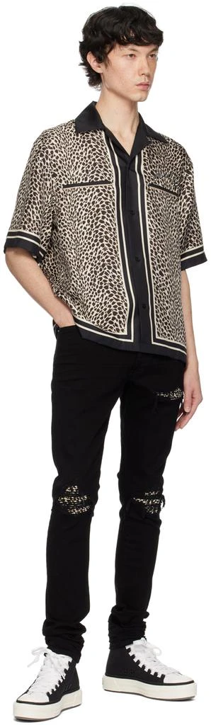 AMIRI Black Leopard MX1 Jeans 4