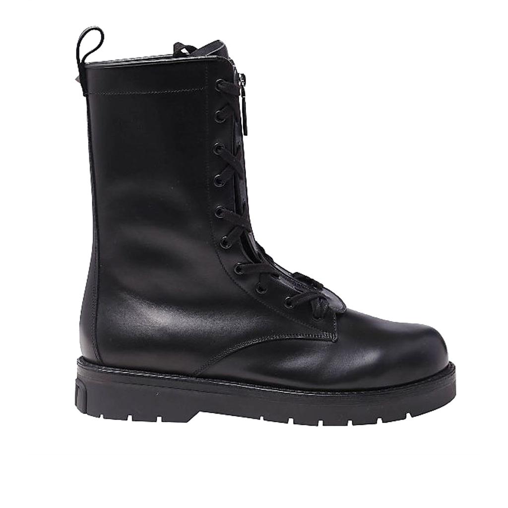 Valentino Valentino Garavani Combat Leather Boots