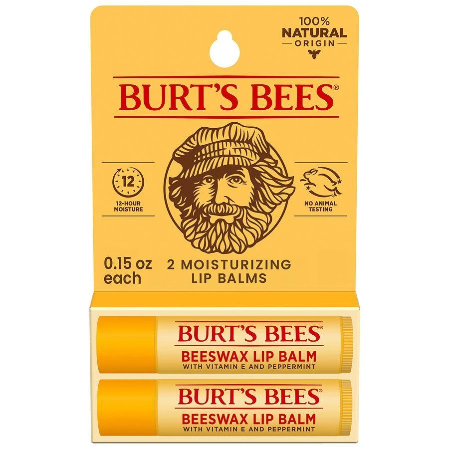 Burt's Bees 100% Natural Origin, Original Beeswax Moisturizing Lip Balms Original Beeswax 1