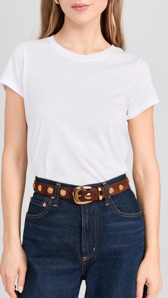 Madewell Studded Western Belt in Suede 3