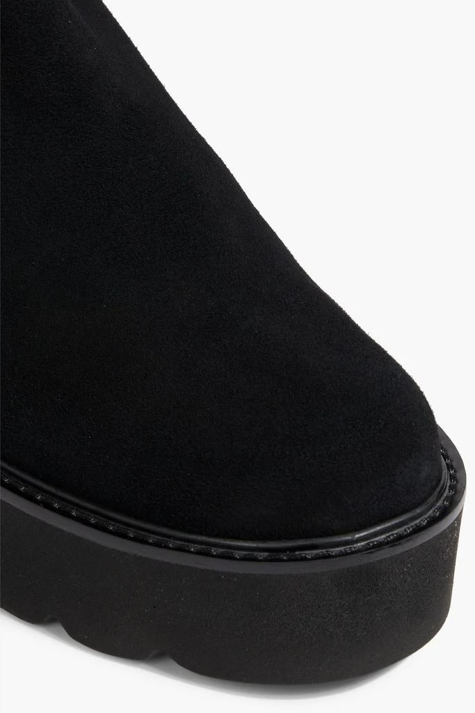 Stuart Weitzman Microstretch and suede over-the-knee boots 4