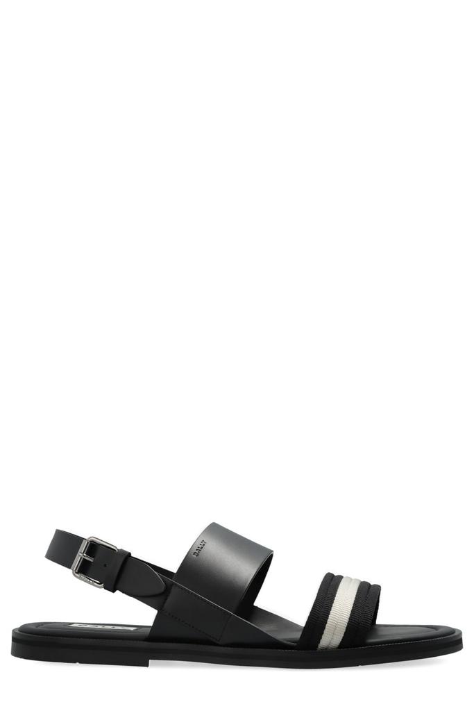 Bally Men's Black Jamilo Crossover-Straps Leather Sandals
