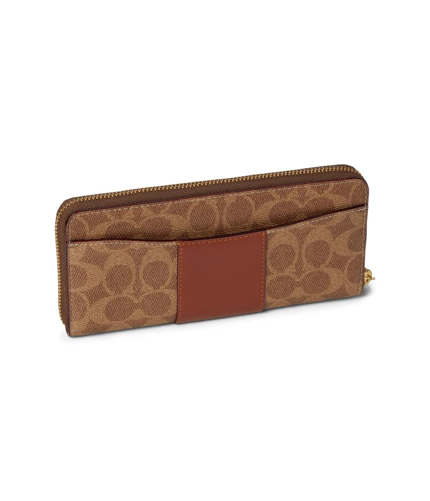 Coach Essential Slim Accordion Zip Wallet in Signature Canvas 2
