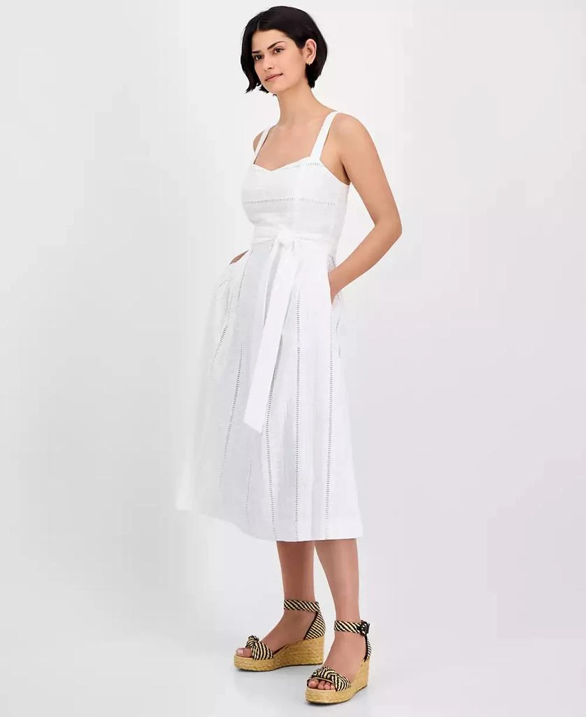julia jordan Women's Cotton Eyelet Midi Dress 2