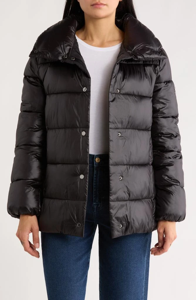 BCBG Water Resistant Snap Front Puffer Jacket 3