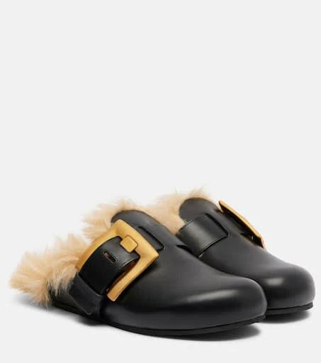 Balmain Anthem leather clogs 1