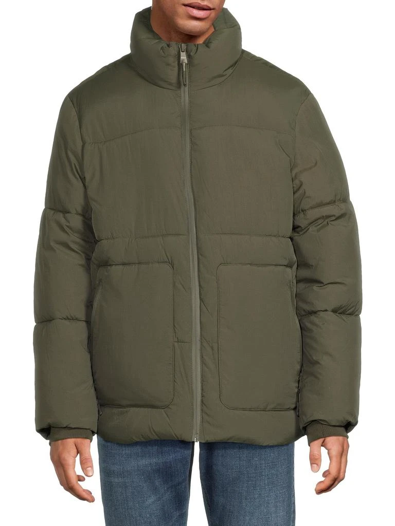 DKNY Stand Collar Puffer Jacket