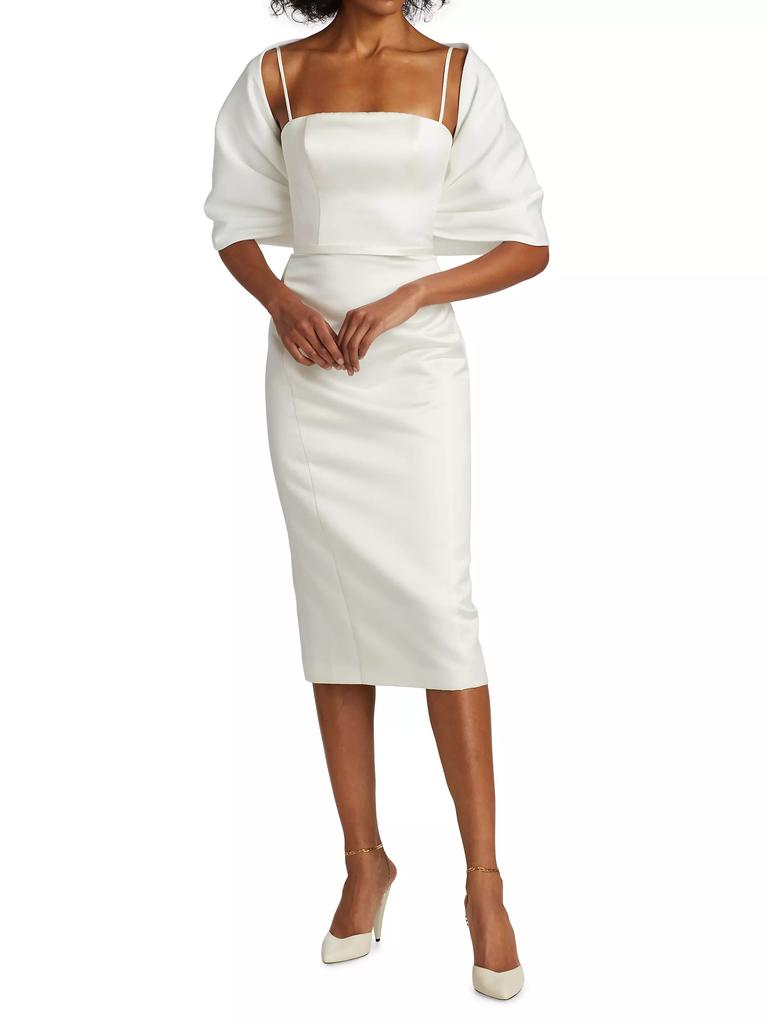 Amsale Faille Wrap