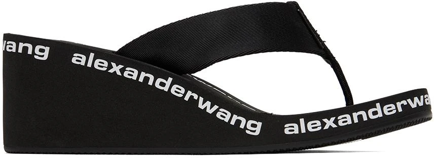 Alexander Wang Black Wedge Sandals 1