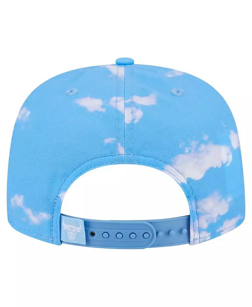 New Era Men
s Light Blue Chicago Bulls Head in the Clouds Golfer Rope Adjustable Hat