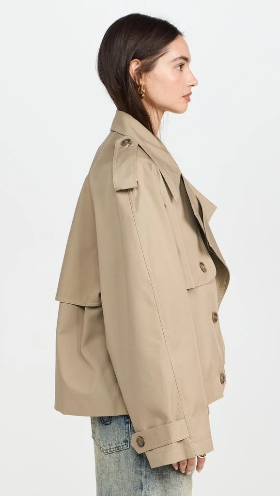 Pixie Market Oversized Cropped Trench Jacket 3