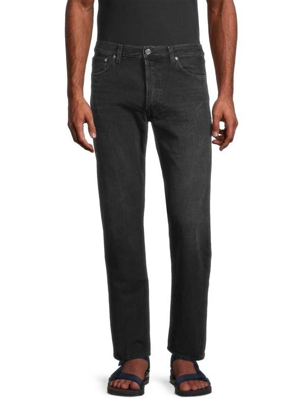 BLK DNM Fading Slim Straight-Leg Stretch Jeans 1