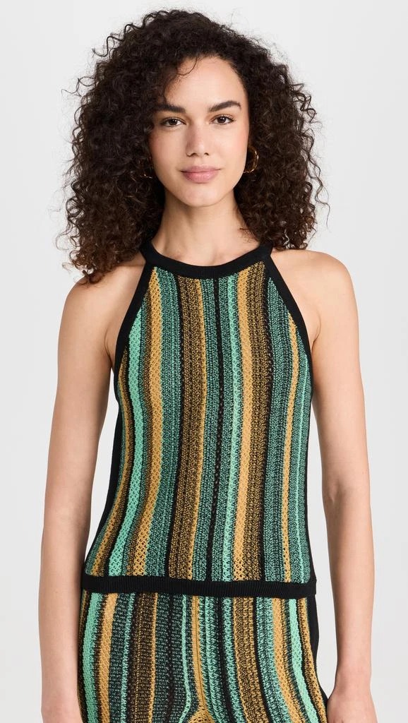 Nation LTD Mari Crochet Stripe Halter Top 6
