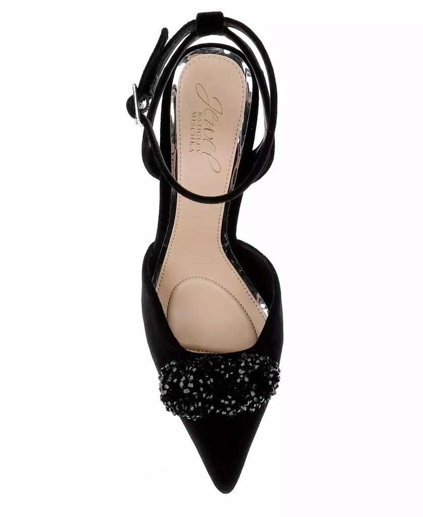 Badgley Mischka Women's Tailynn Ornamented Ankle Strap Pumps 4