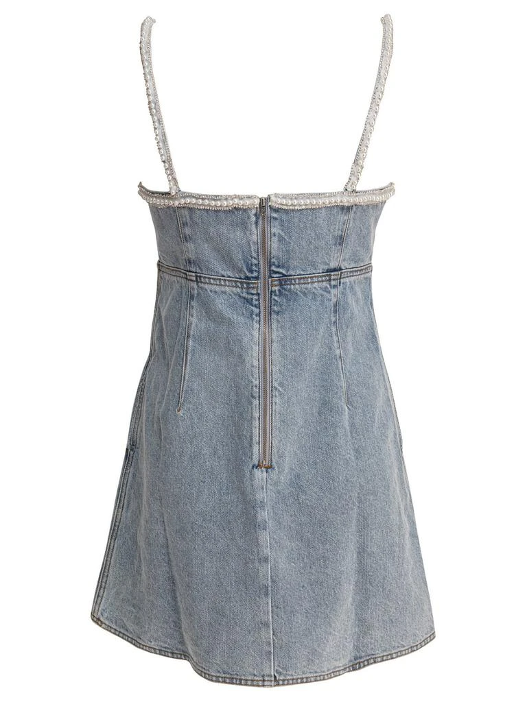 Self Portrait Self-Portrait Denim Embellished Mini Dress 2