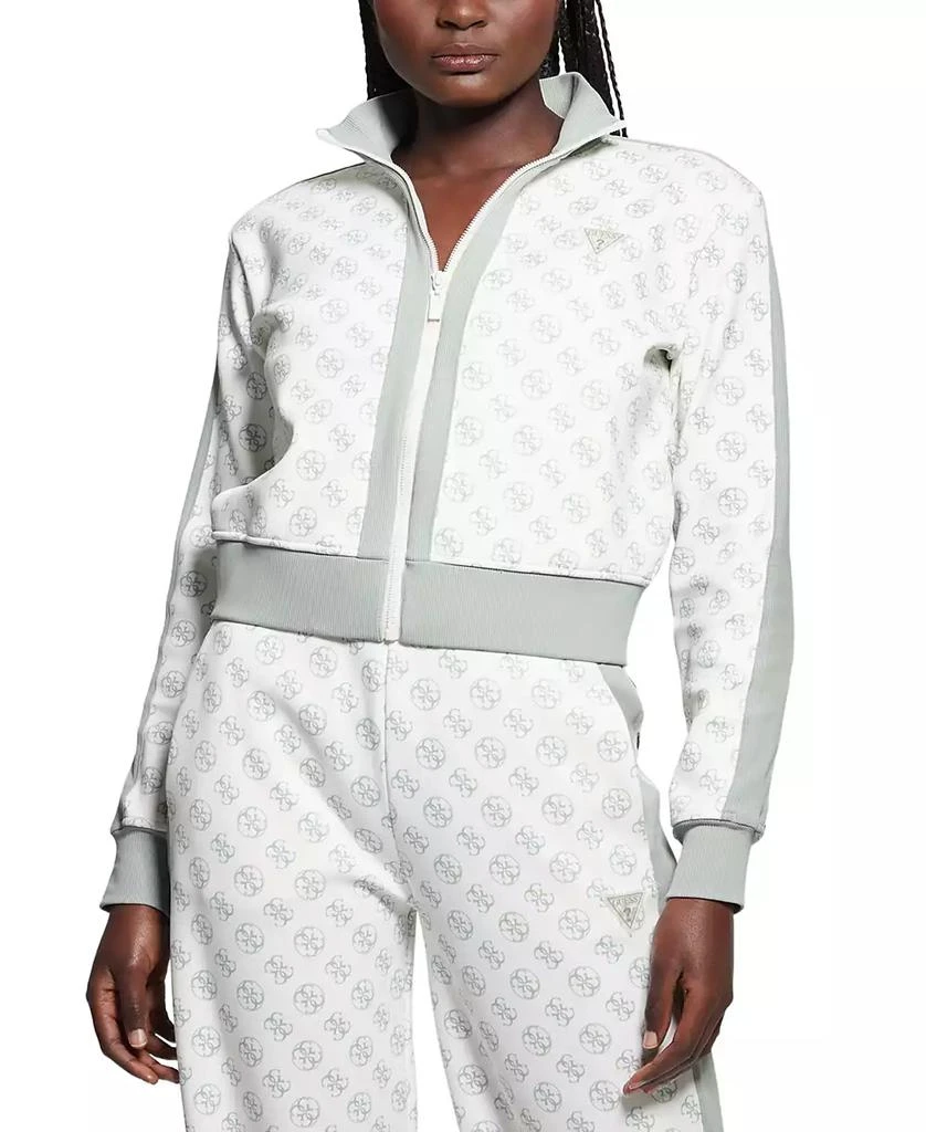 GUESS Women's Printed Zip-Front Sweatshirt 1