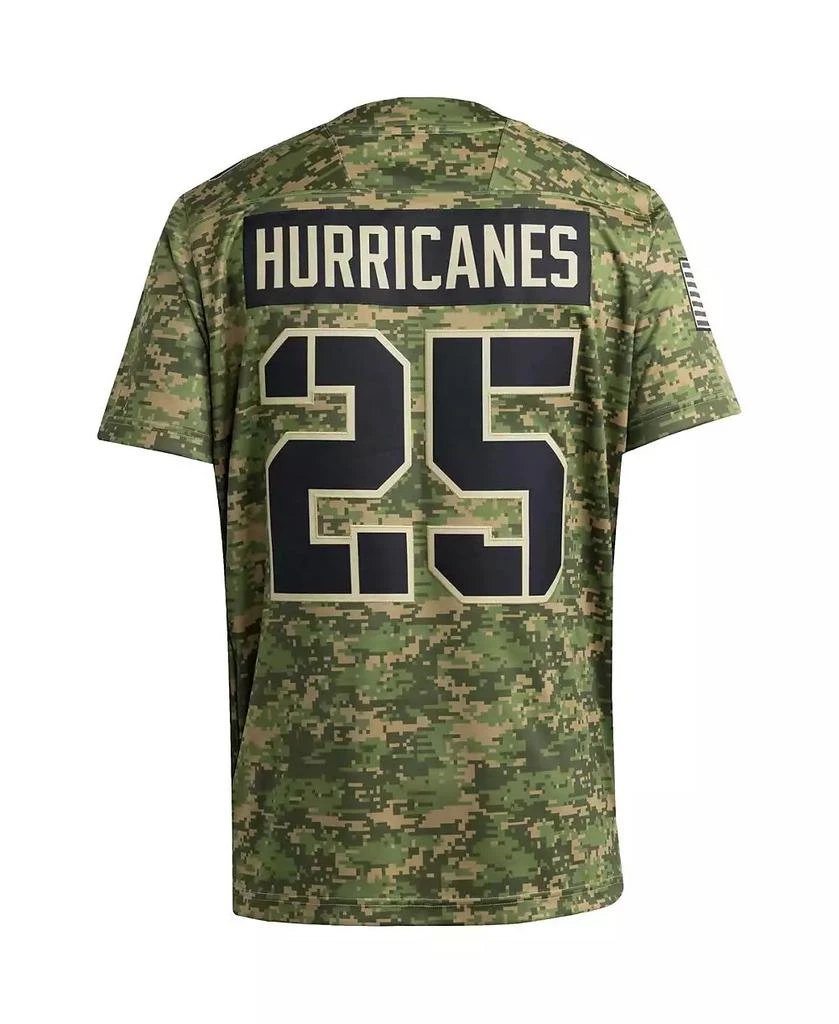 Adidas Men's 25 Camo Miami Hurricanes Honor Support Premier Strategy Jersey 3