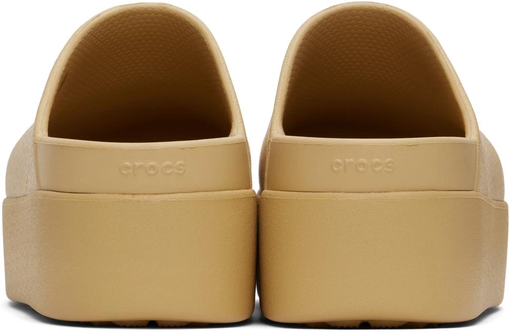 Crocs Beige Dylan Platform Clogs 2