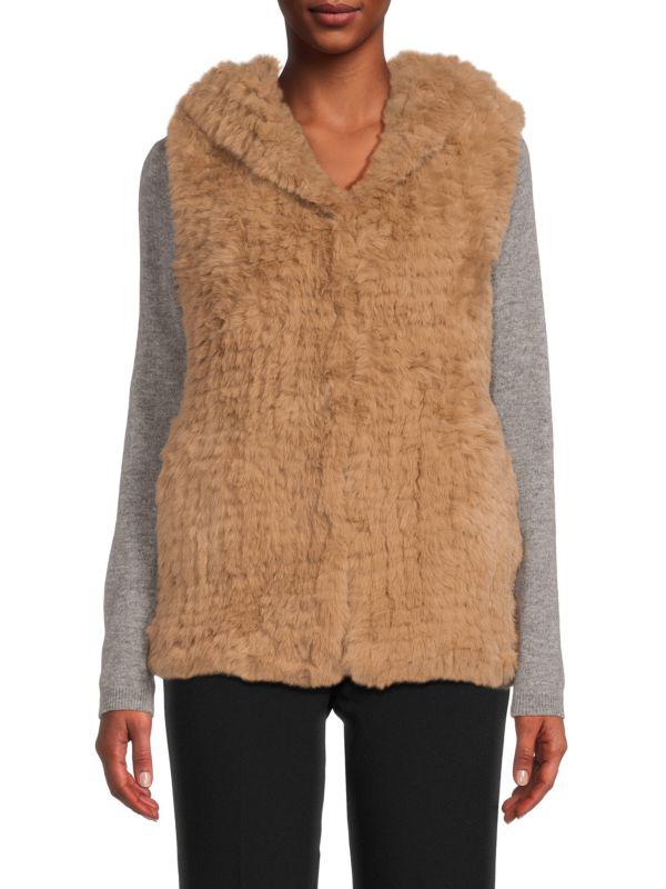 BELLE FARE Faux Fur Sleeveless Vest