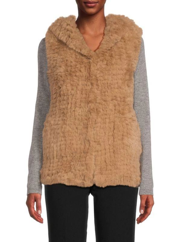 BELLE FARE Faux Fur Sleeveless Vest 1