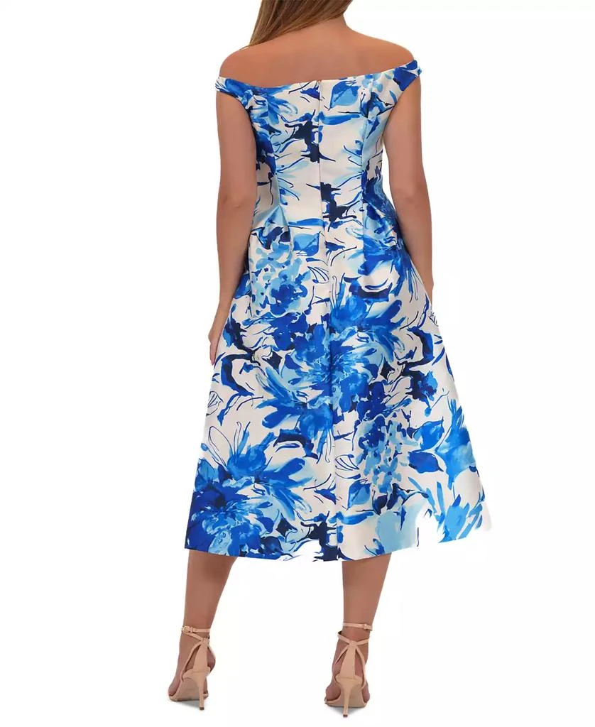 Donna Ricco Women's Floral-Print Midi Dress 3