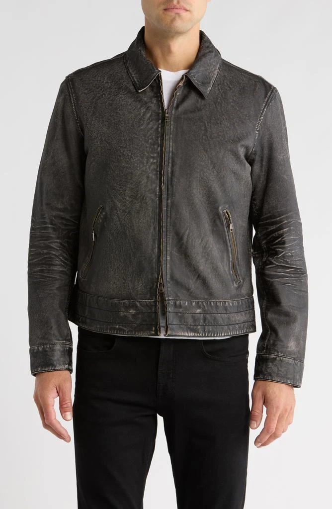 John Varvatos Asher Heritage Leather Jacket