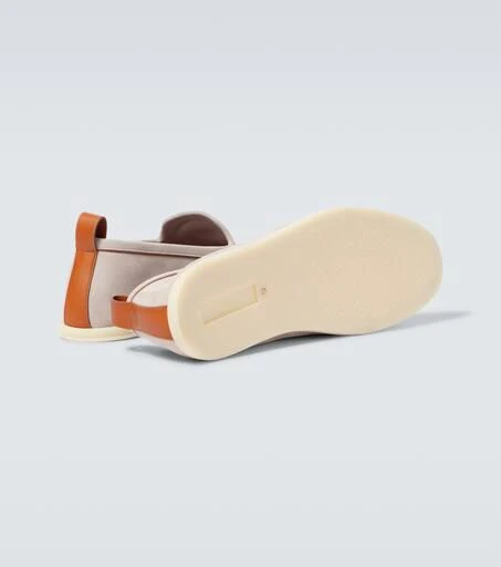 Loro Piana Venice Walk suede slip-on shoes 7