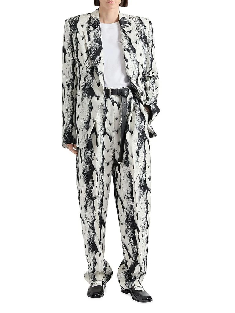 Givenchy Boxy Fit Jacket in Wool with Hair Print 2