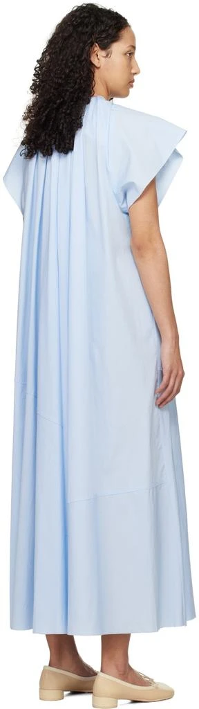 MM6 Blue Gathered Maxi Dress 3