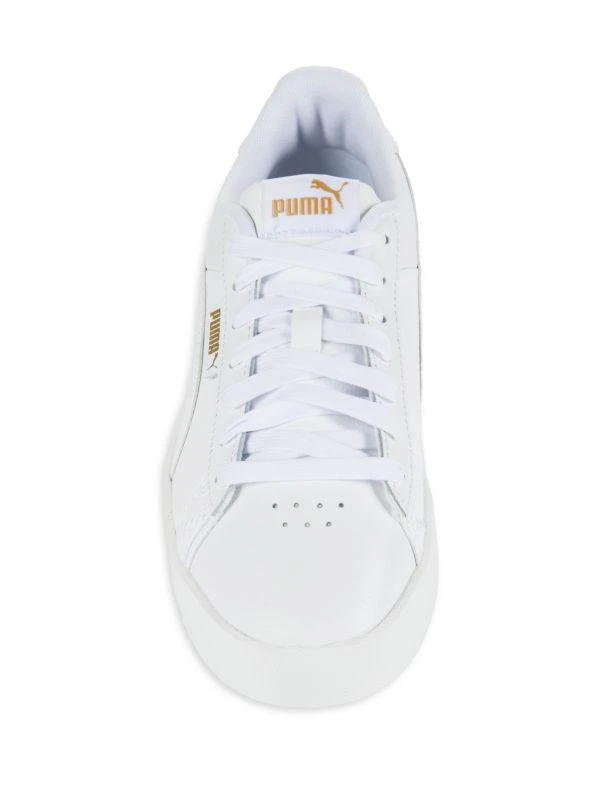 Puma Jada Dboss Logo Leather Low Top Sneakers 5