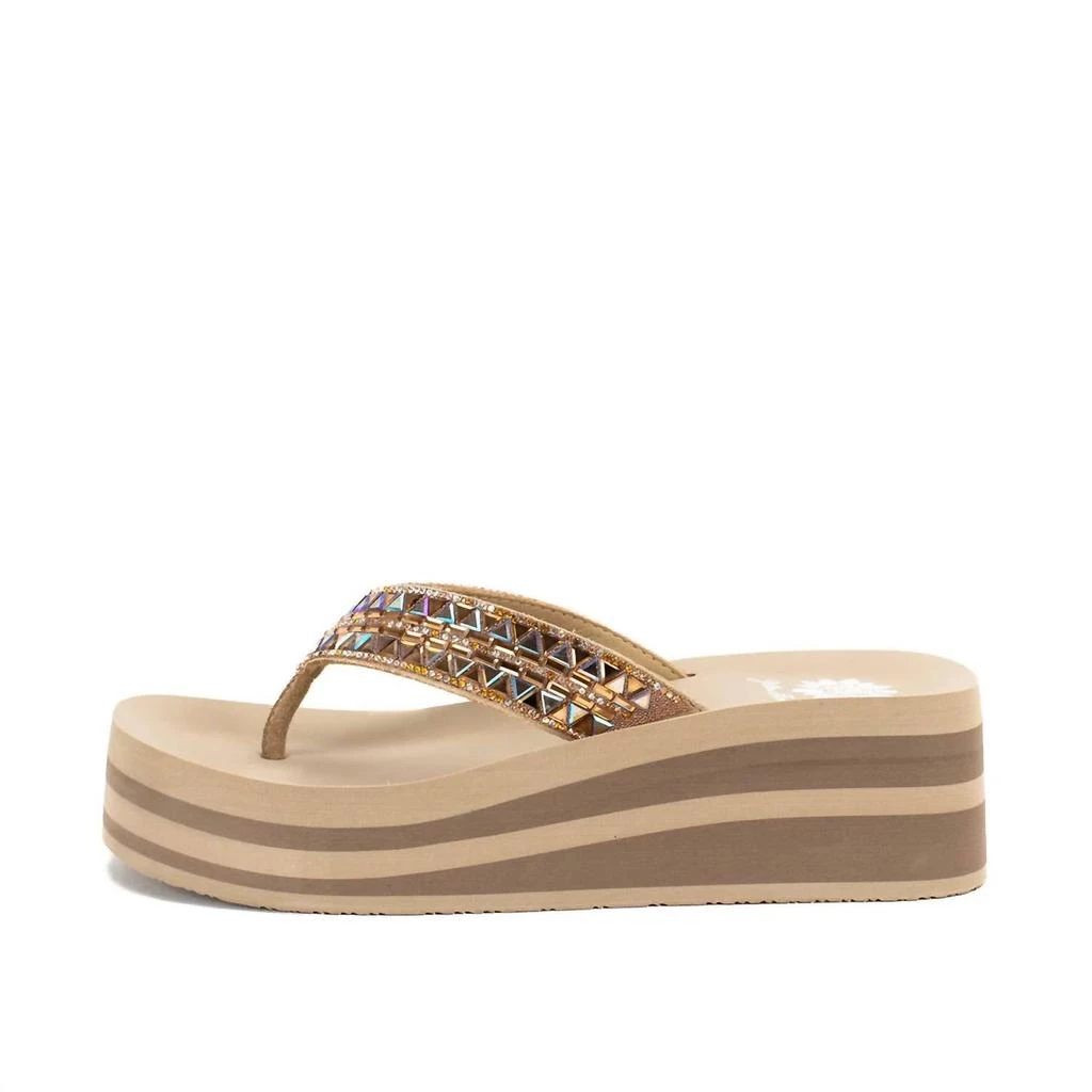 Yellow Box Women's Kaduna Platform Sandal In Taupe 1