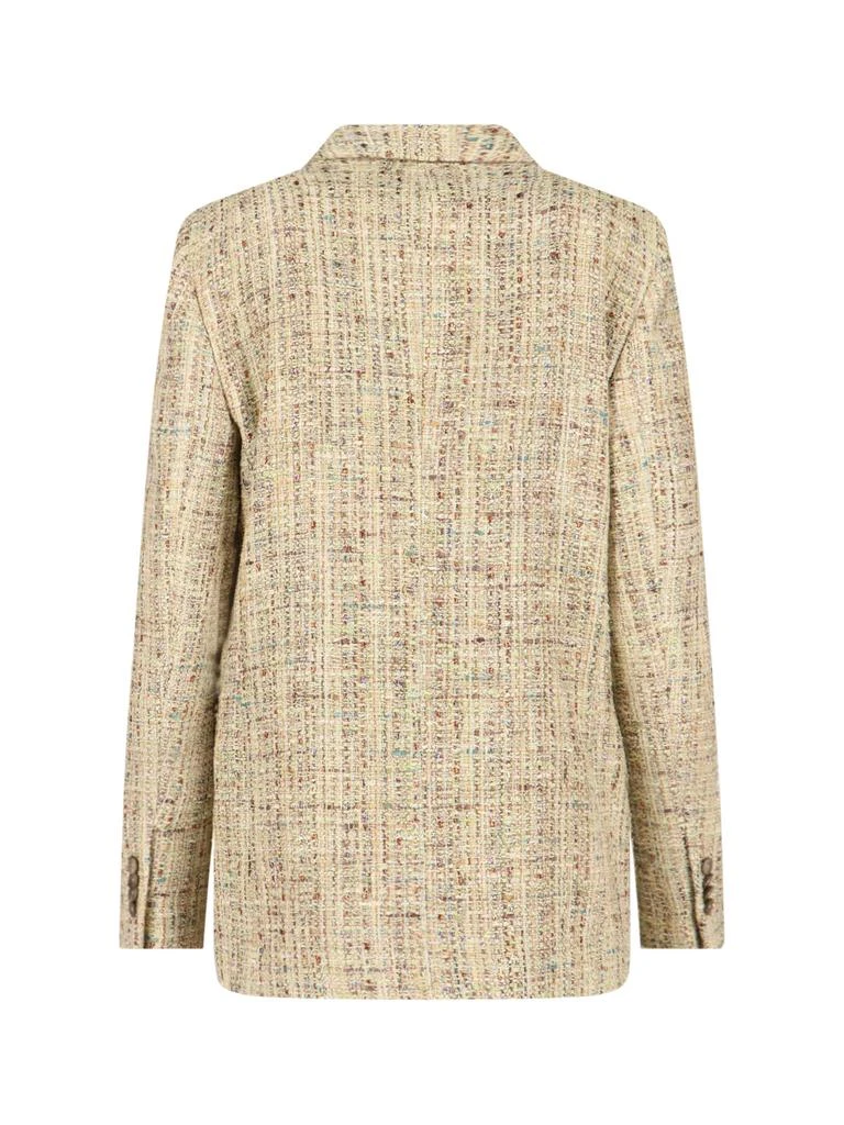 LARDINI Double-Breasted Textured Tweed Jacket 2